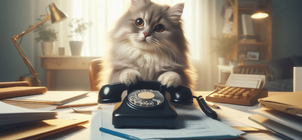 kethaus kontakt kocicka s telefonem